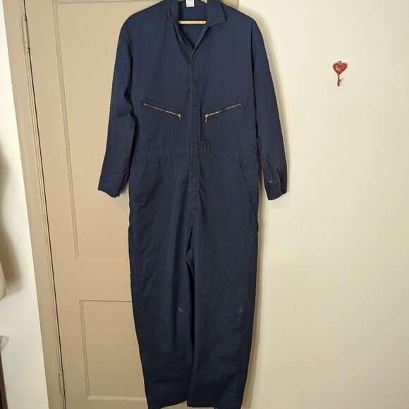 Big Ben Coverall Jumpsuit Vintage Mechanic Carpenter Work Canvas Boilersuit - Picture 2 of 13